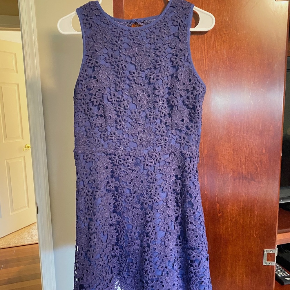 Navy Blue open back dress